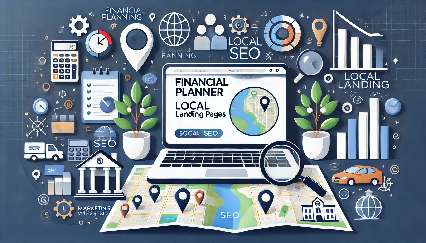 financial planners local landing pages